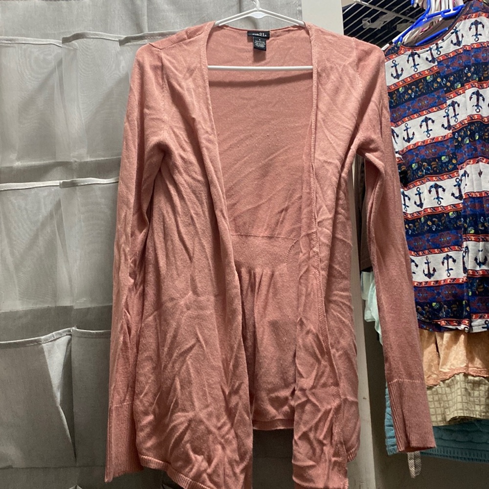 Pink cardigan